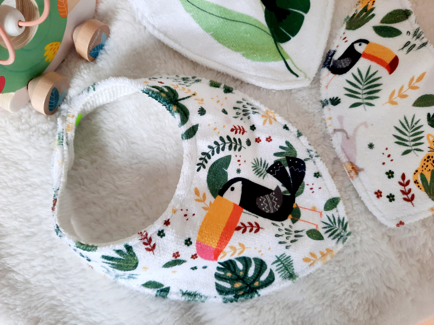 Lot de 3 bavoirs bandanas