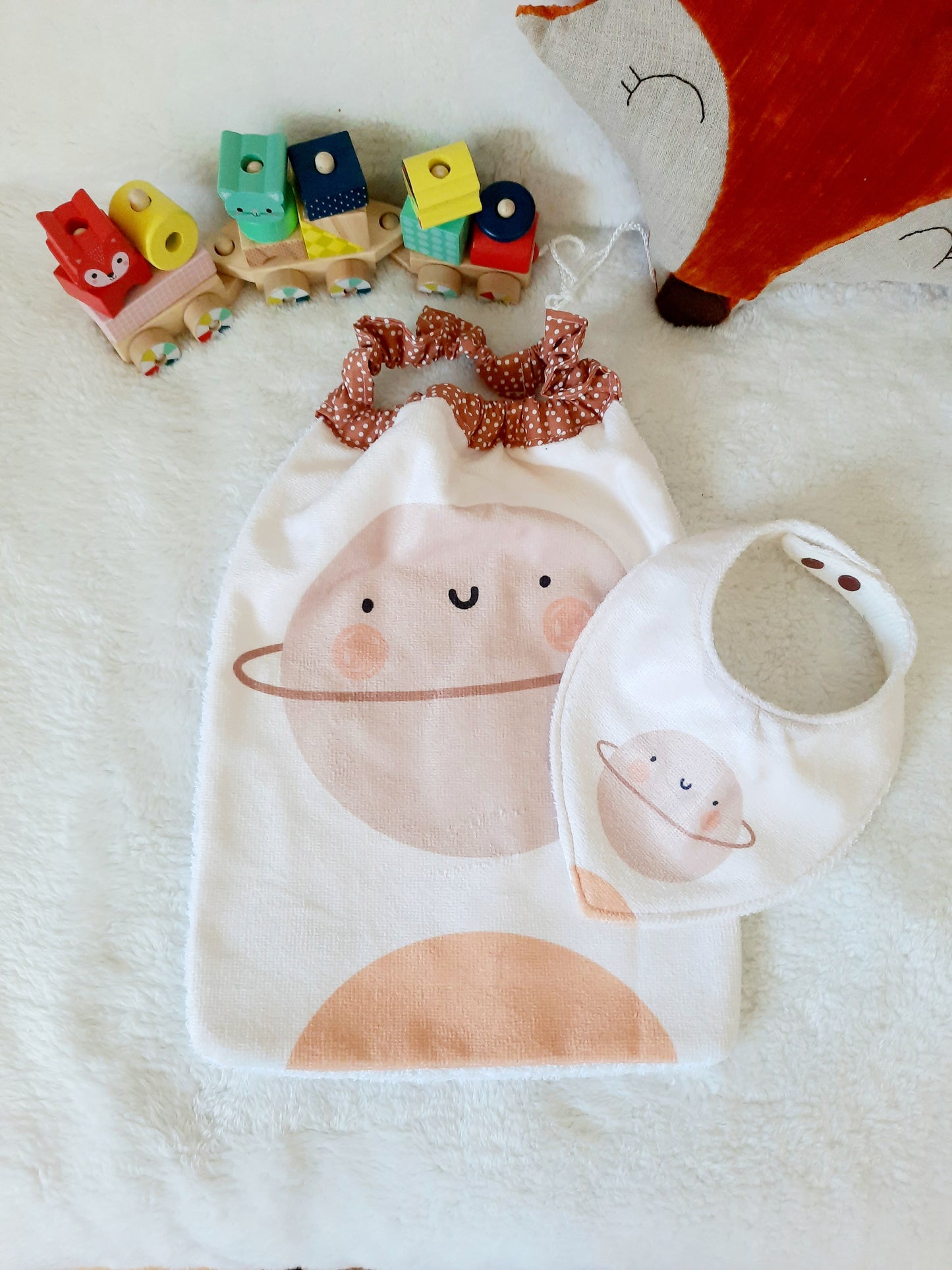 Kit grand bavoir et bavoir bandana