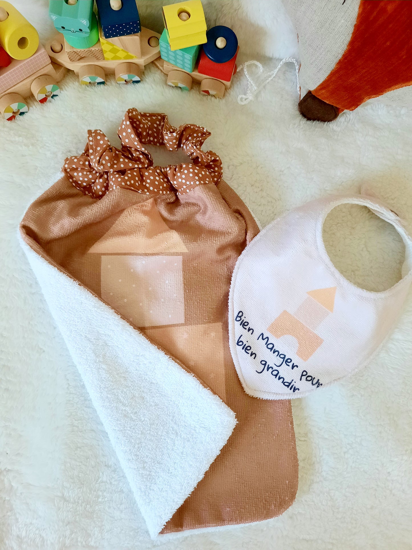 Kit grand bavoir et bavoir bandana