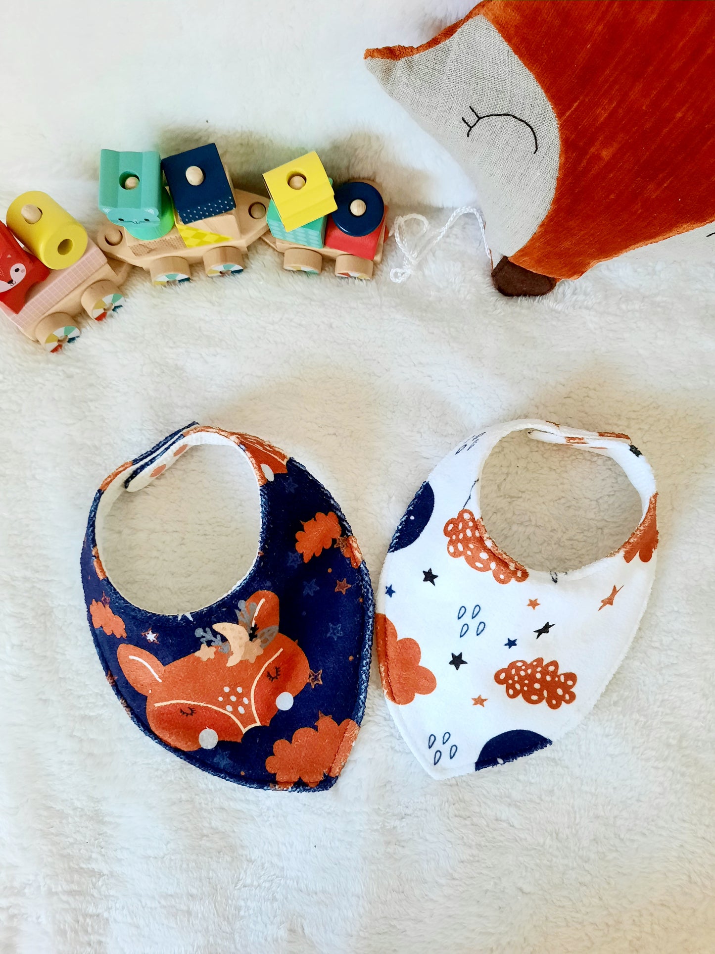 Kit de naissance gigoteuse et bavoirs bandanas