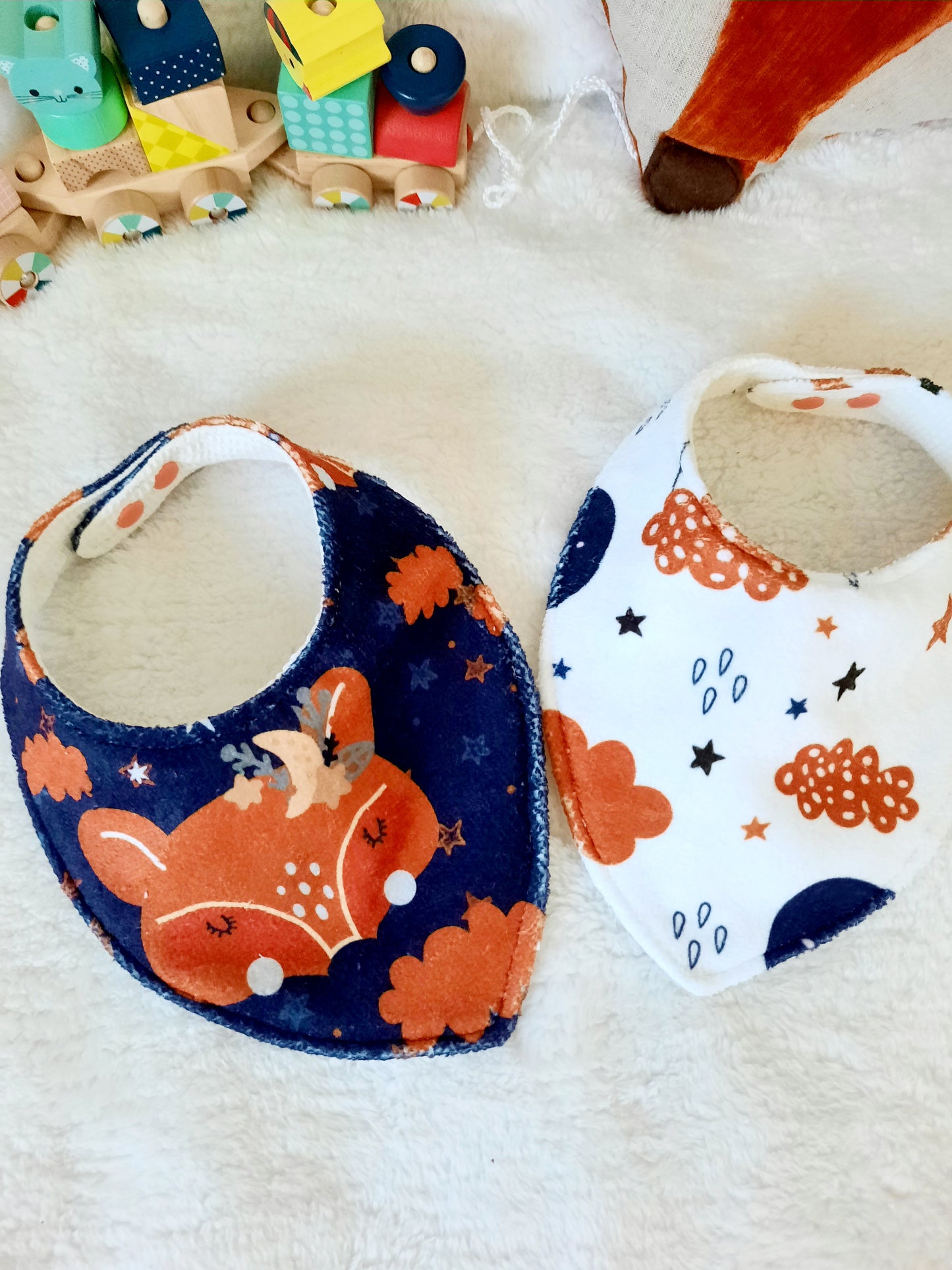 Kit de naissance gigoteuse et bavoirs bandanas