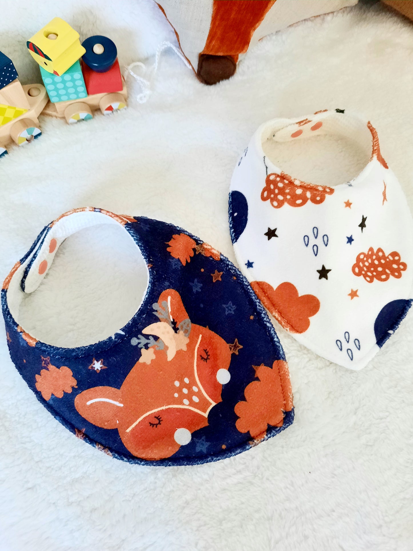 Kit de naissance gigoteuse et bavoirs bandanas
