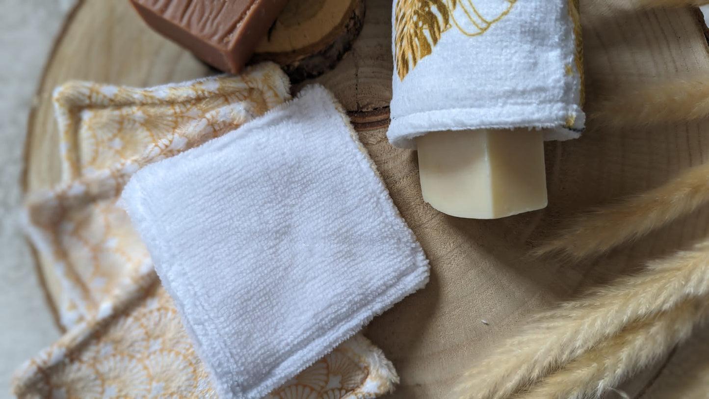 Kit gant de toilette démaquillant et lingettes démaquillantes