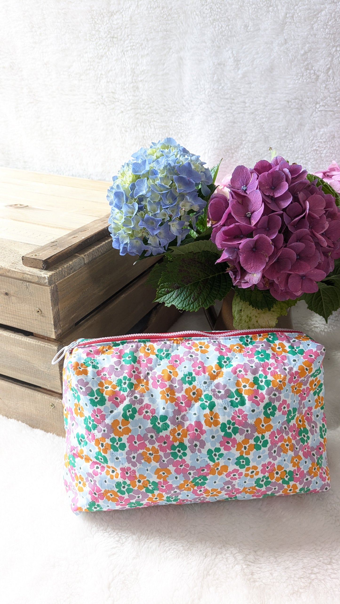Trousse de toilette matelassée
