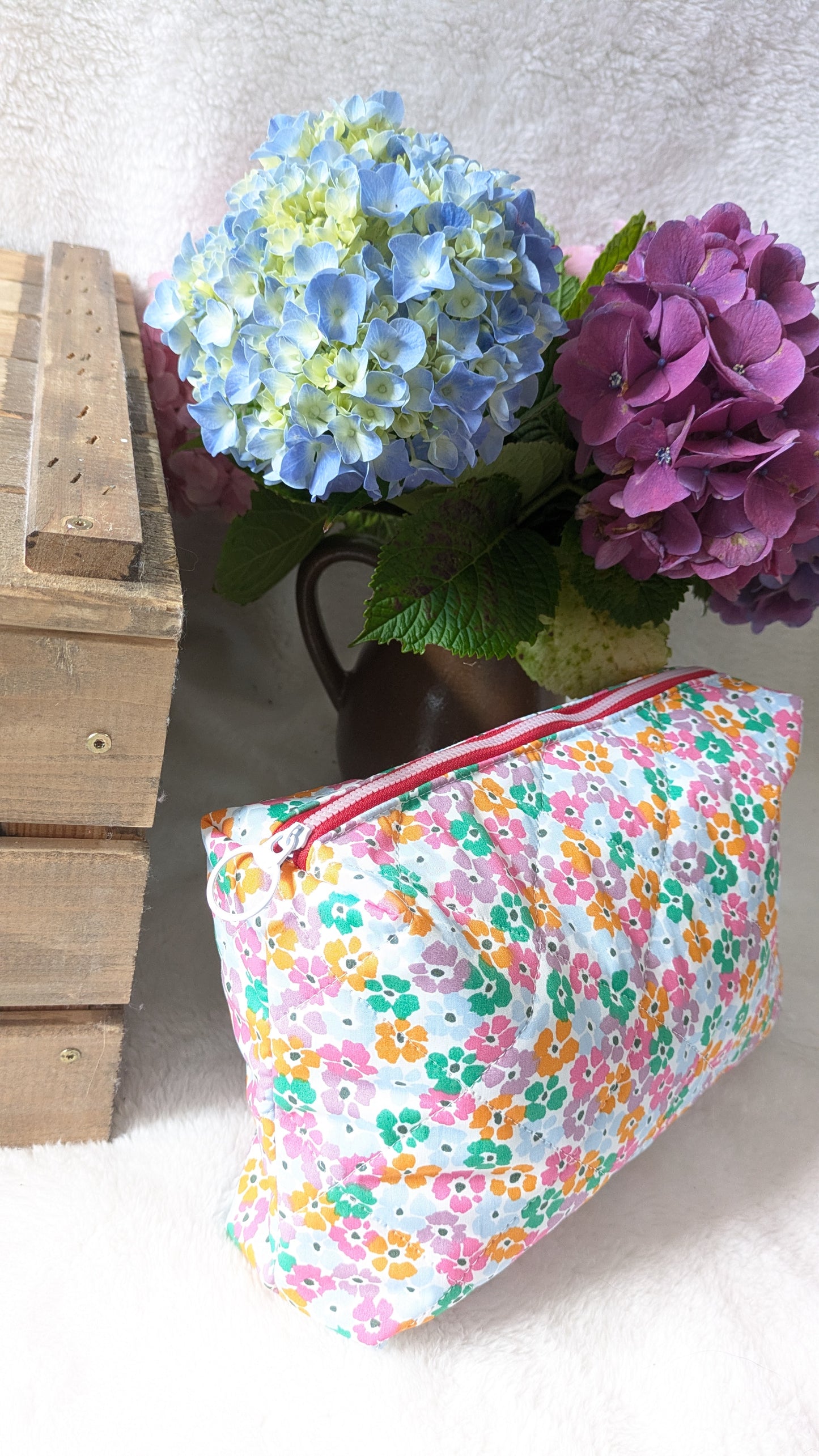 Trousse de toilette matelassée