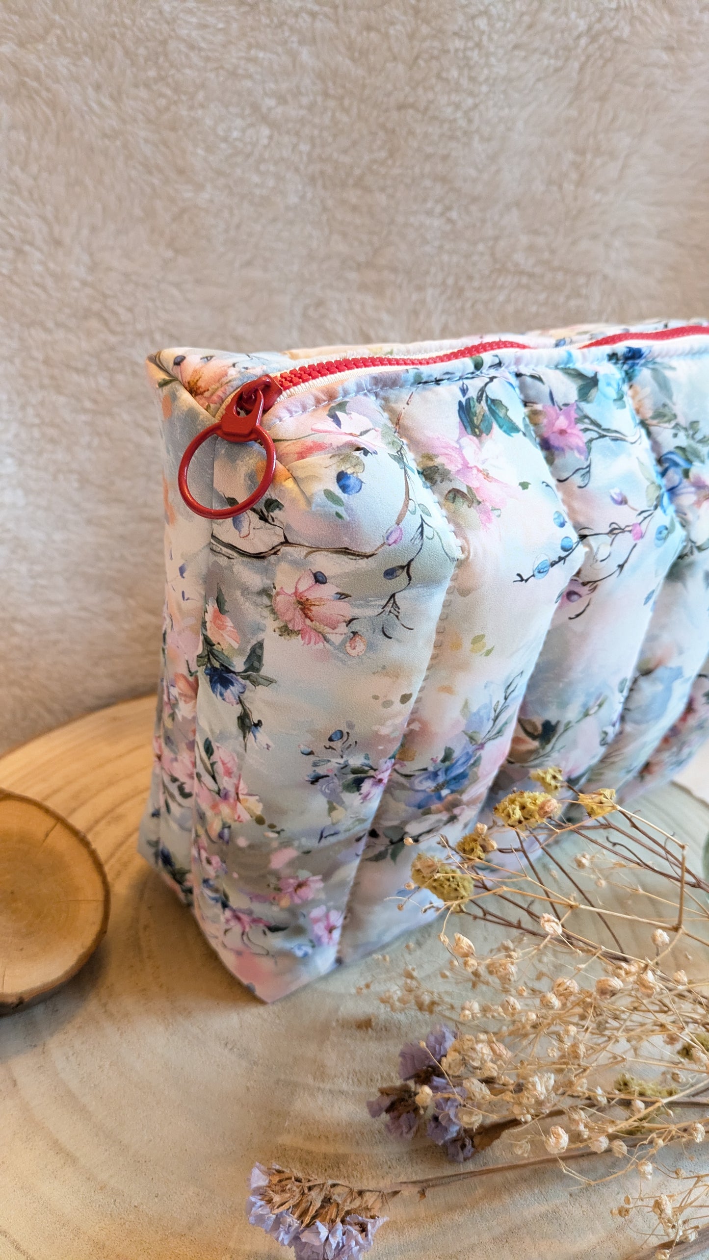 Trousse de toilette matelassée