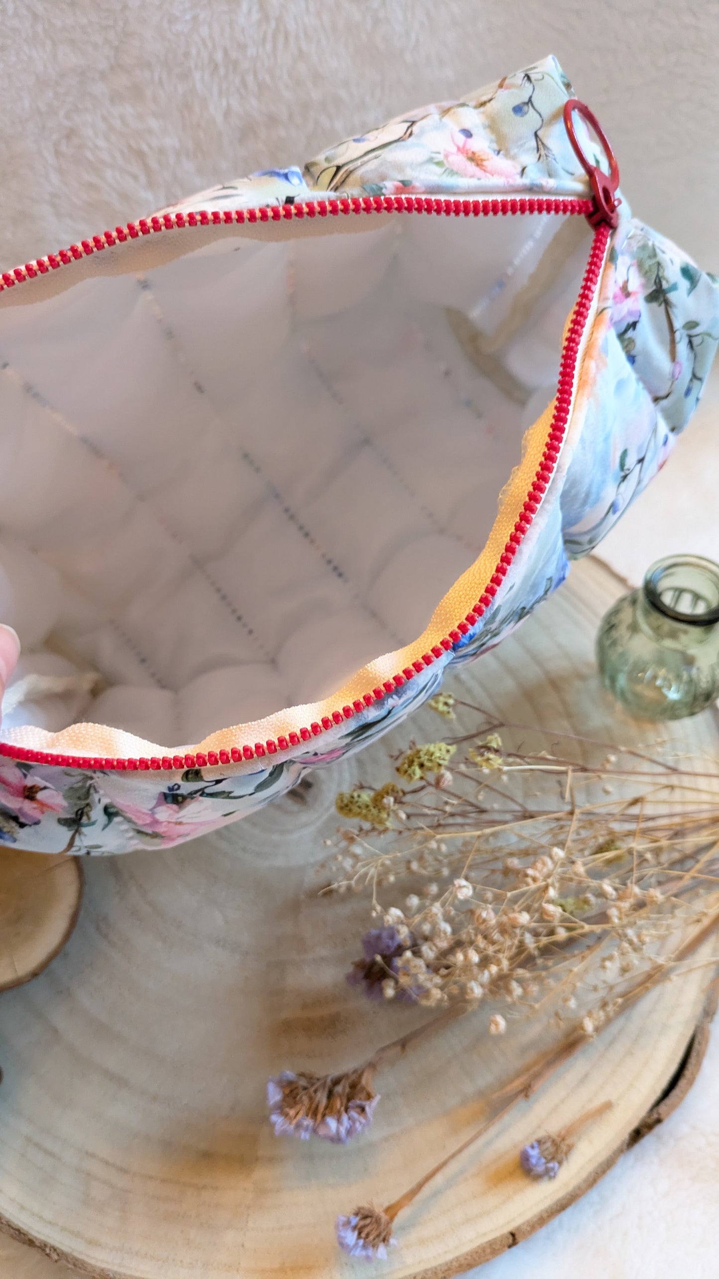Trousse de toilette matelassée