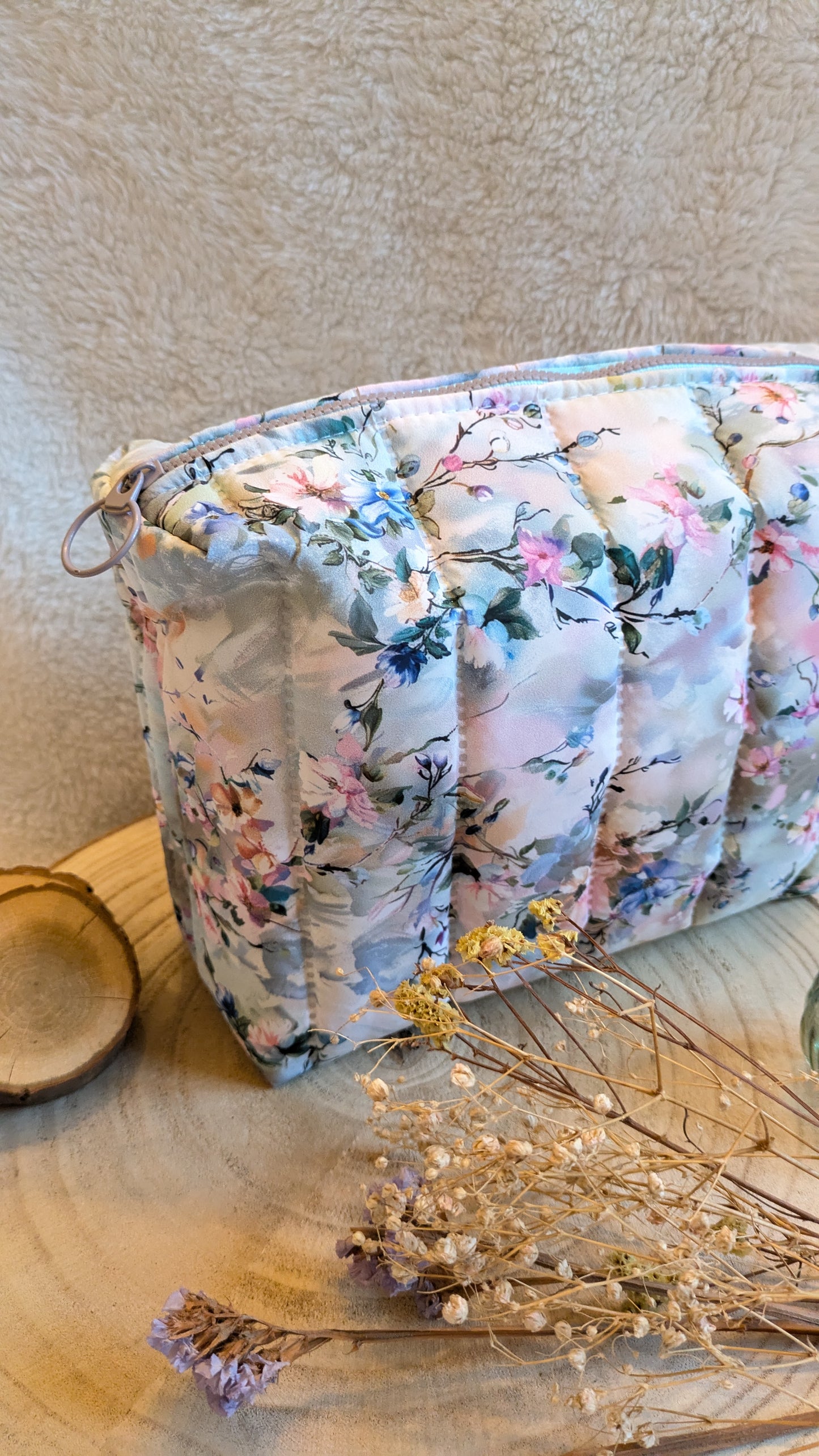 Trousse de toilette matelassée