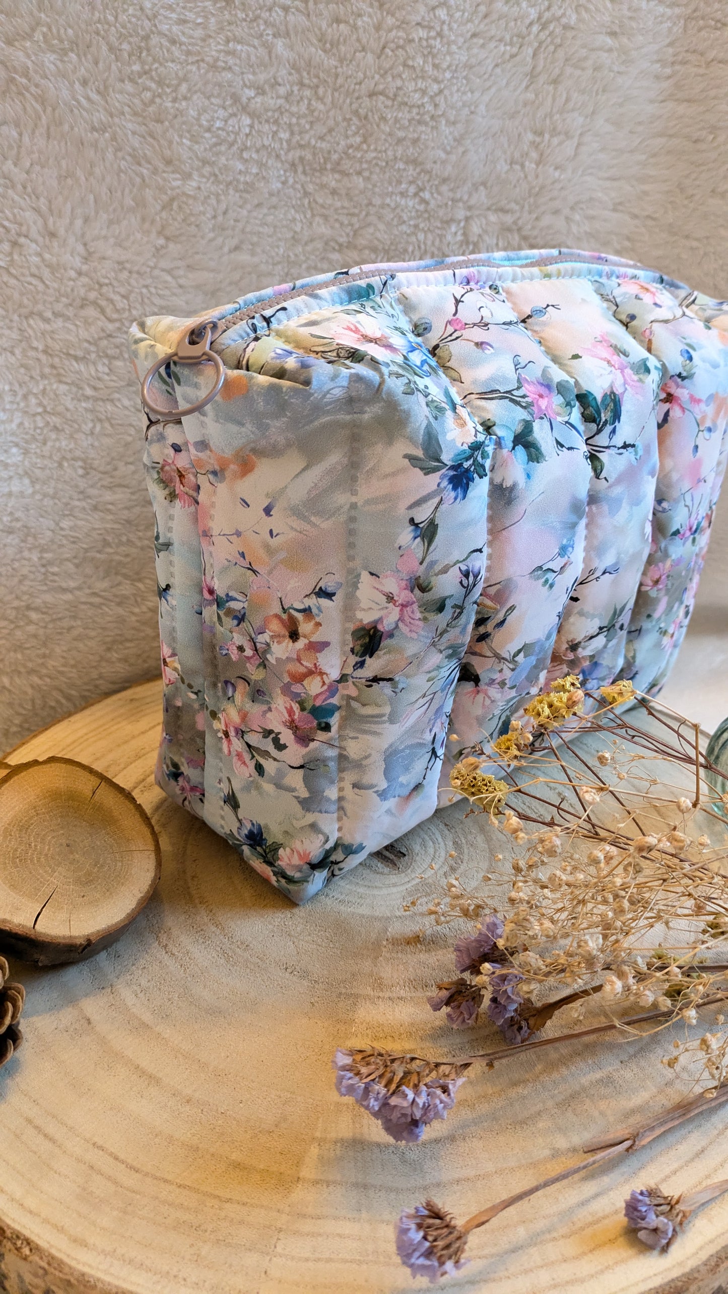 Trousse de toilette matelassée