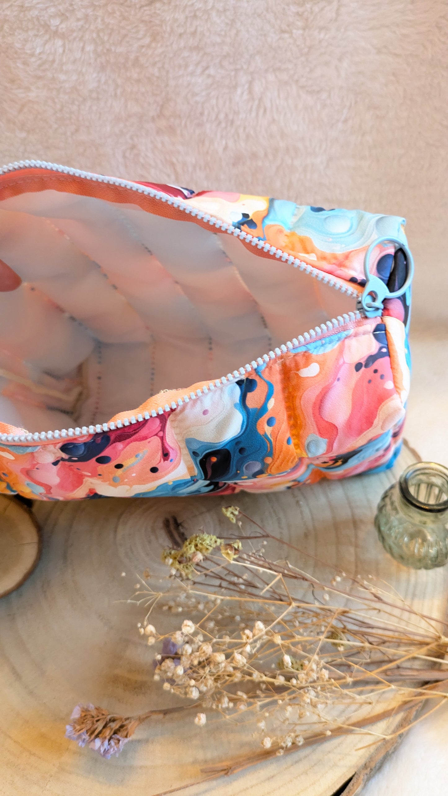 Trousse de toilette matelassée