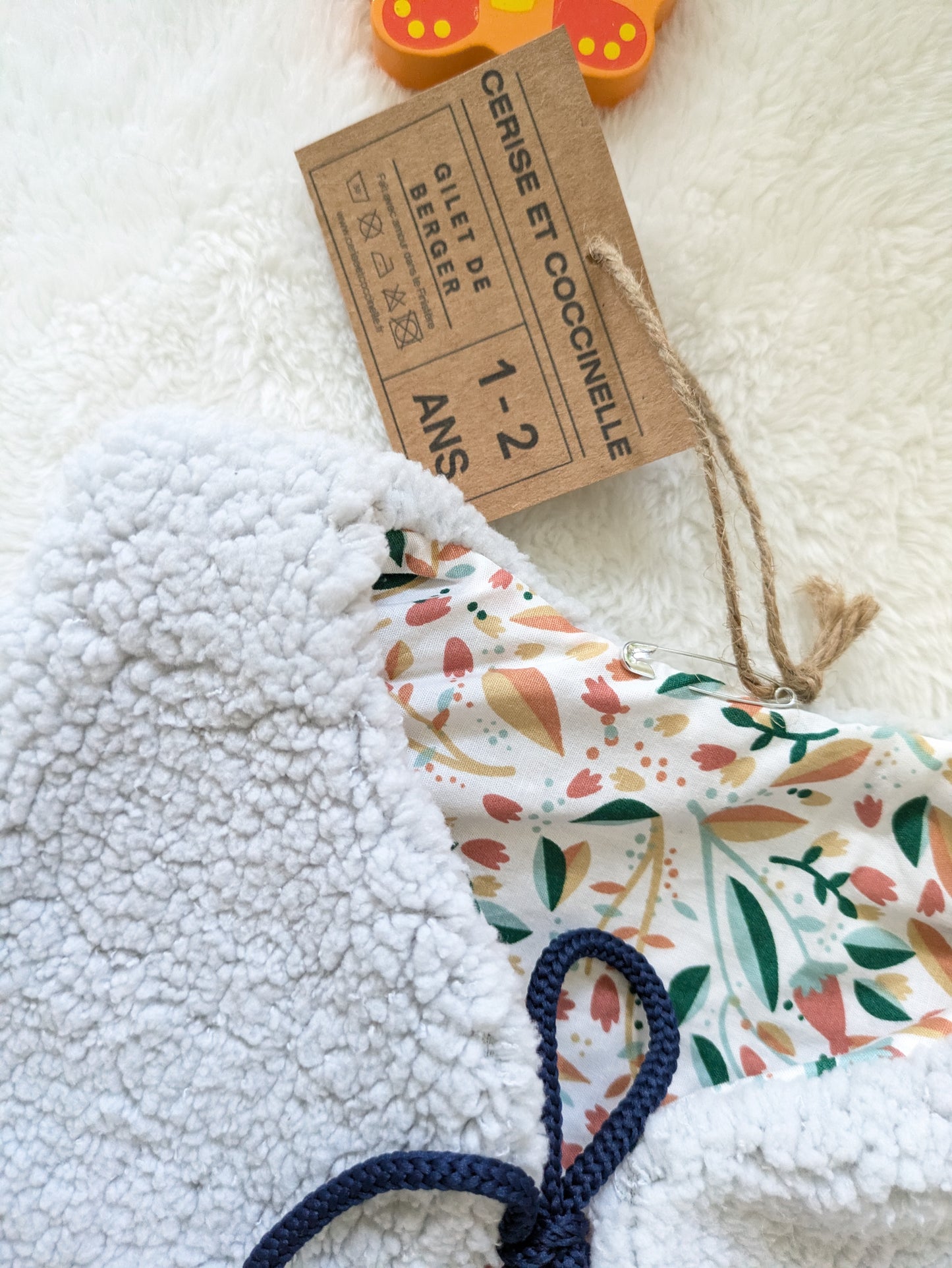 Gilet de berger réversible 1-2 ans