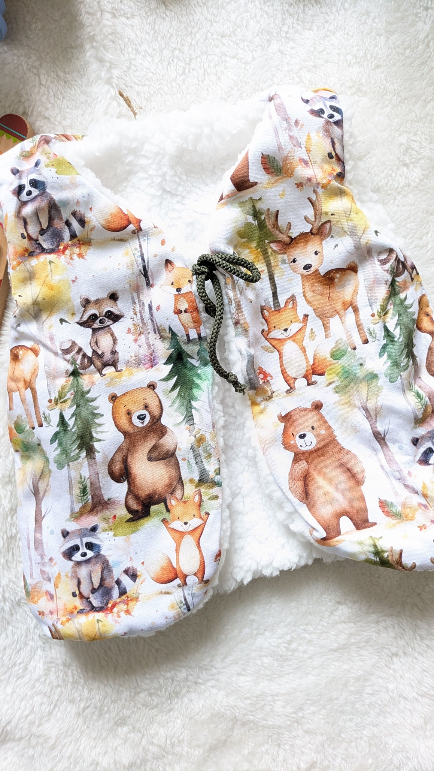 Gilet de berger réversible 1-2 ans