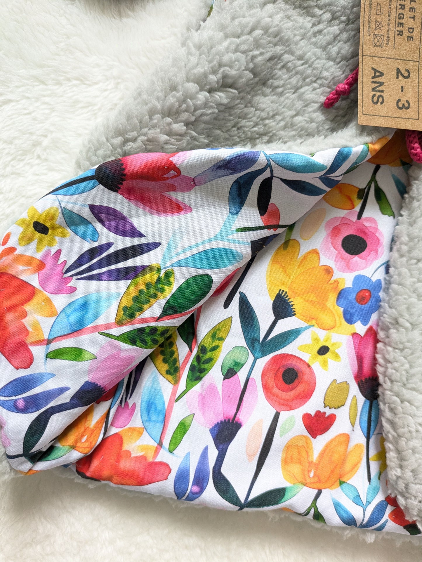 Gilet de berger réversible 2-3 ans