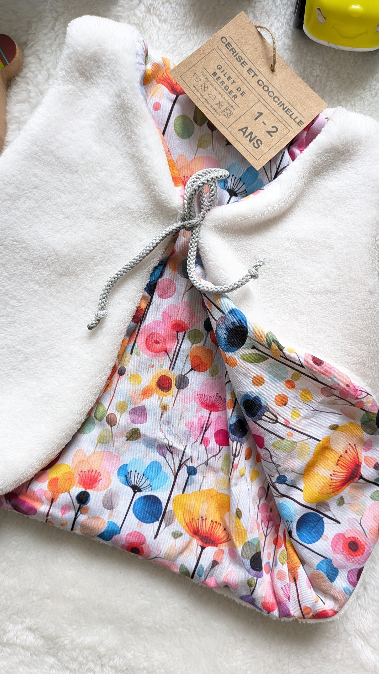 Gilet de berger réversible 1-2 ans