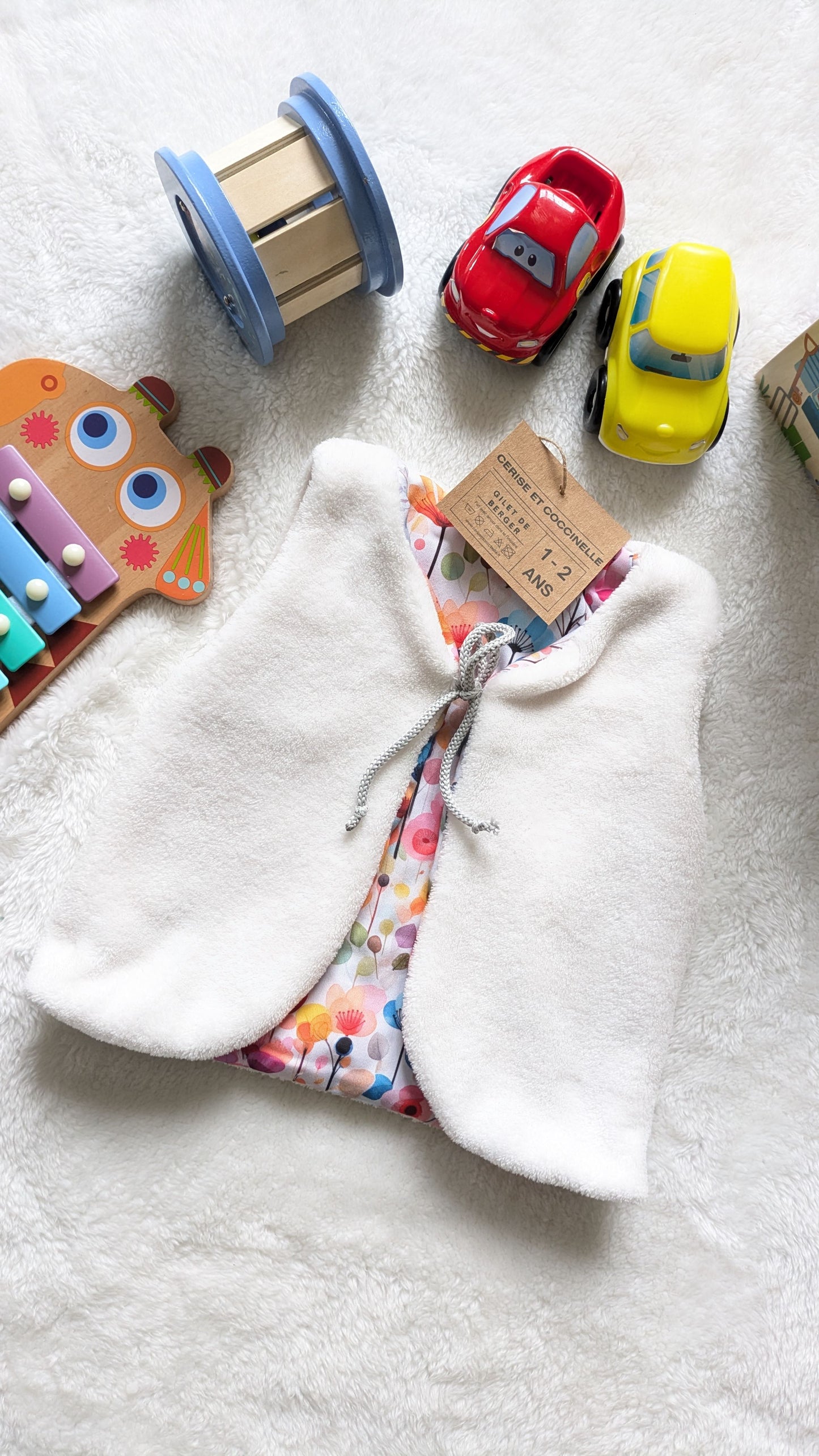 Gilet de berger réversible 1-2 ans