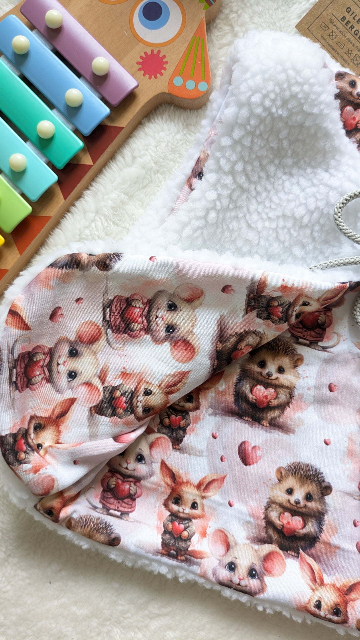 Gilet de berger réversible 1-2 ans