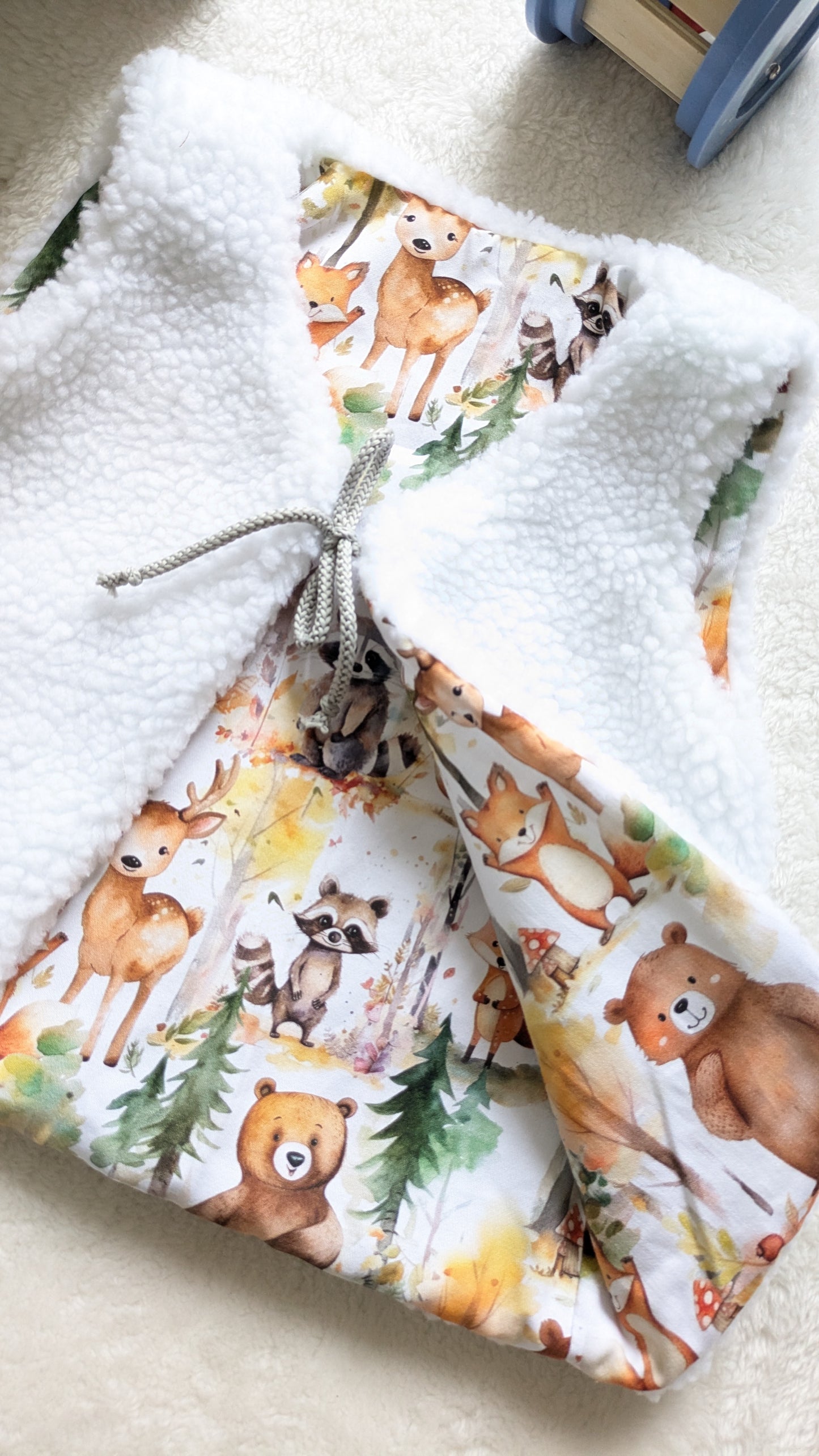Gilet de berger réversible 2-3 ans