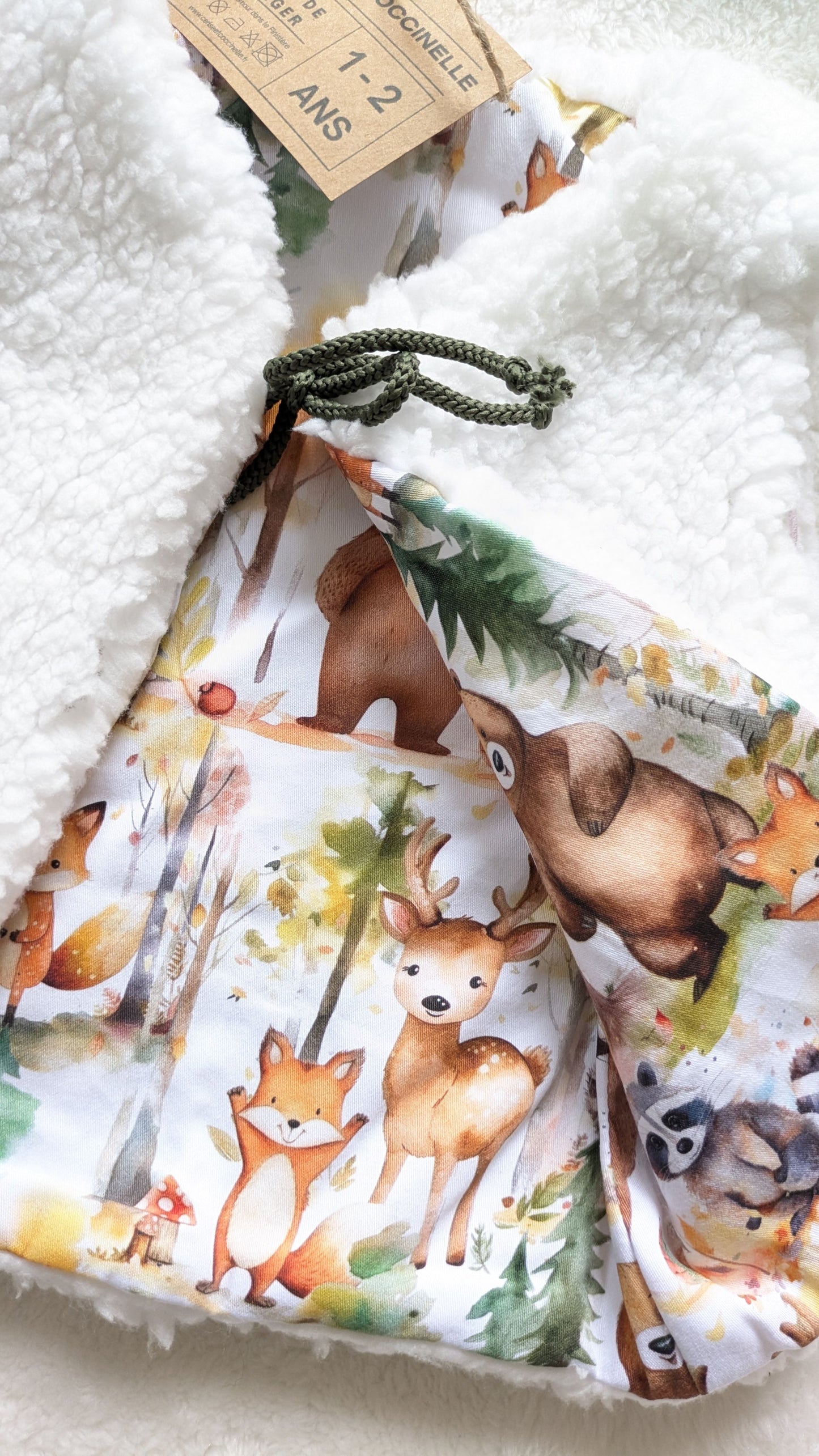 Gilet de berger réversible 1-2 ans
