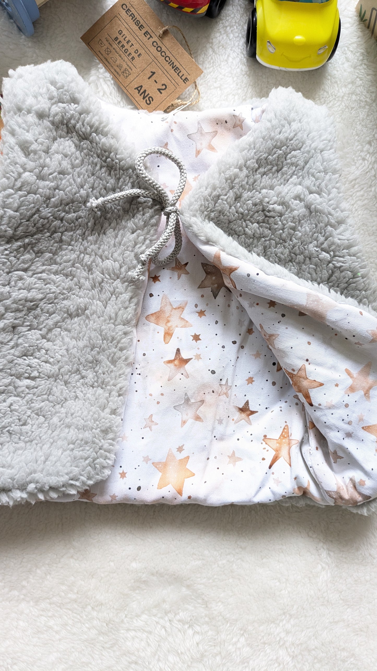 Gilet de berger réversible 1-2 ans