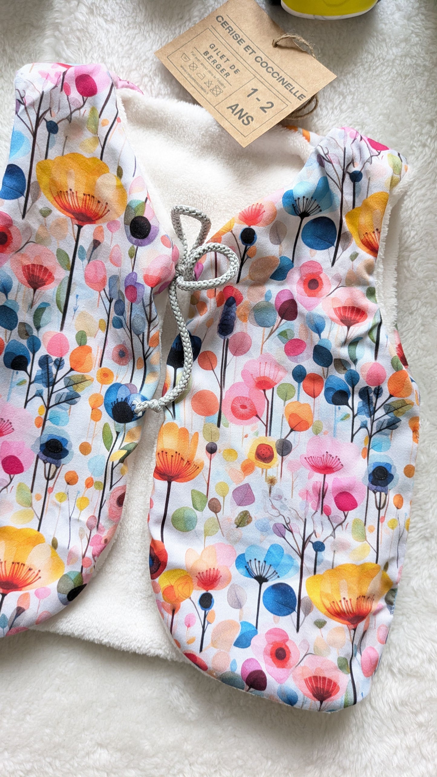 Gilet de berger réversible 1-2 ans