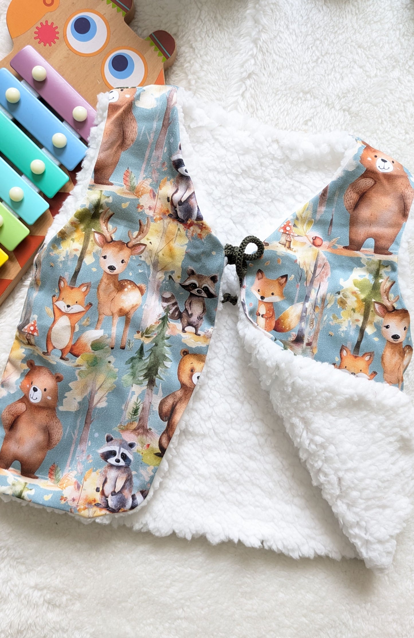 Gilet de berger réversible 1-2 ans