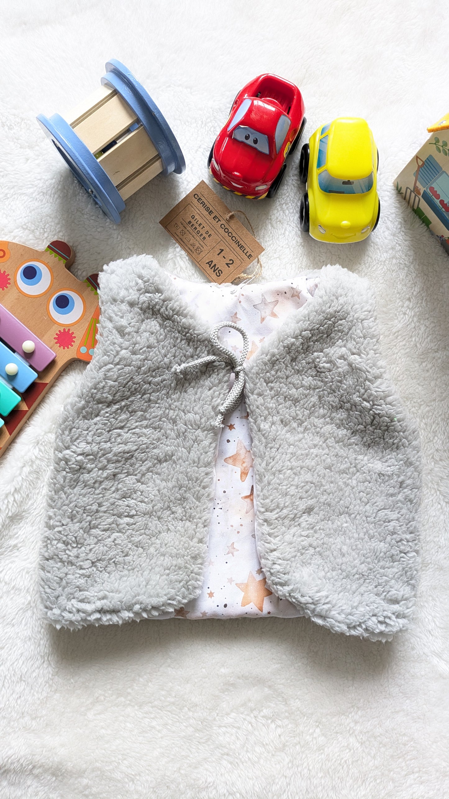 Gilet de berger réversible 1-2 ans