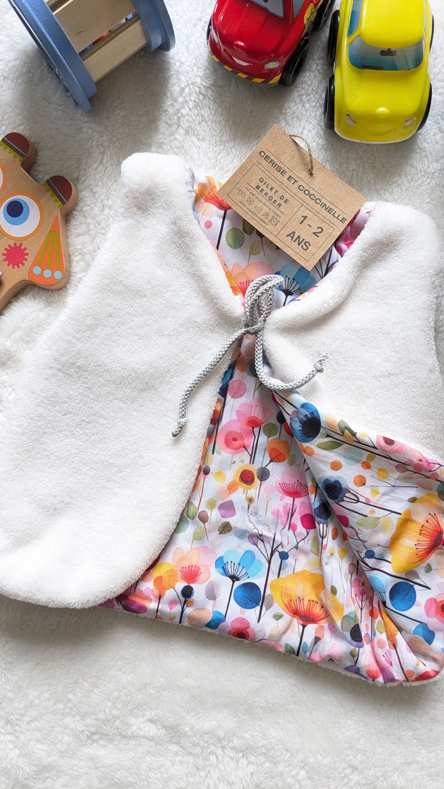 Gilet de berger réversible 1-2 ans