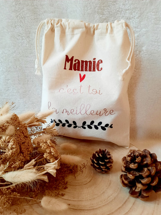 Pochon Mamie c'est toi la meilleure