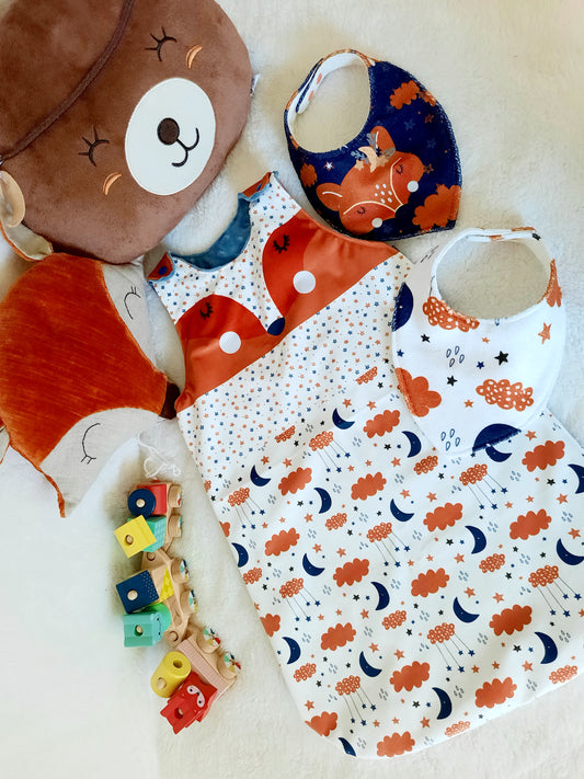 Kit de naissance gigoteuse et bavoirs bandanas