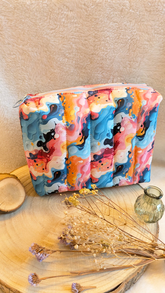 Trousse de toilette matelassée