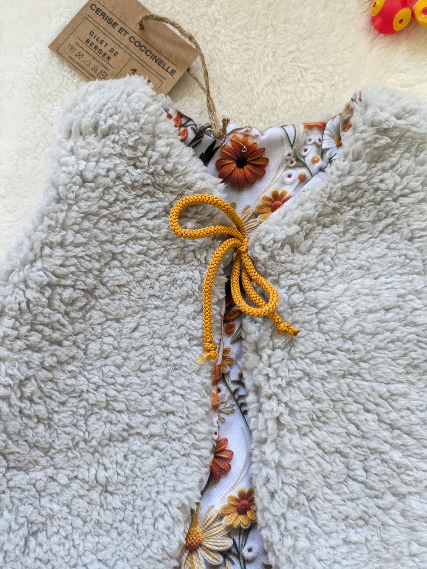 Gilet de berger réversible 1-2 ans