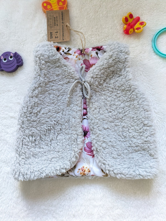 Gilet de berger réversible 1-2 ans