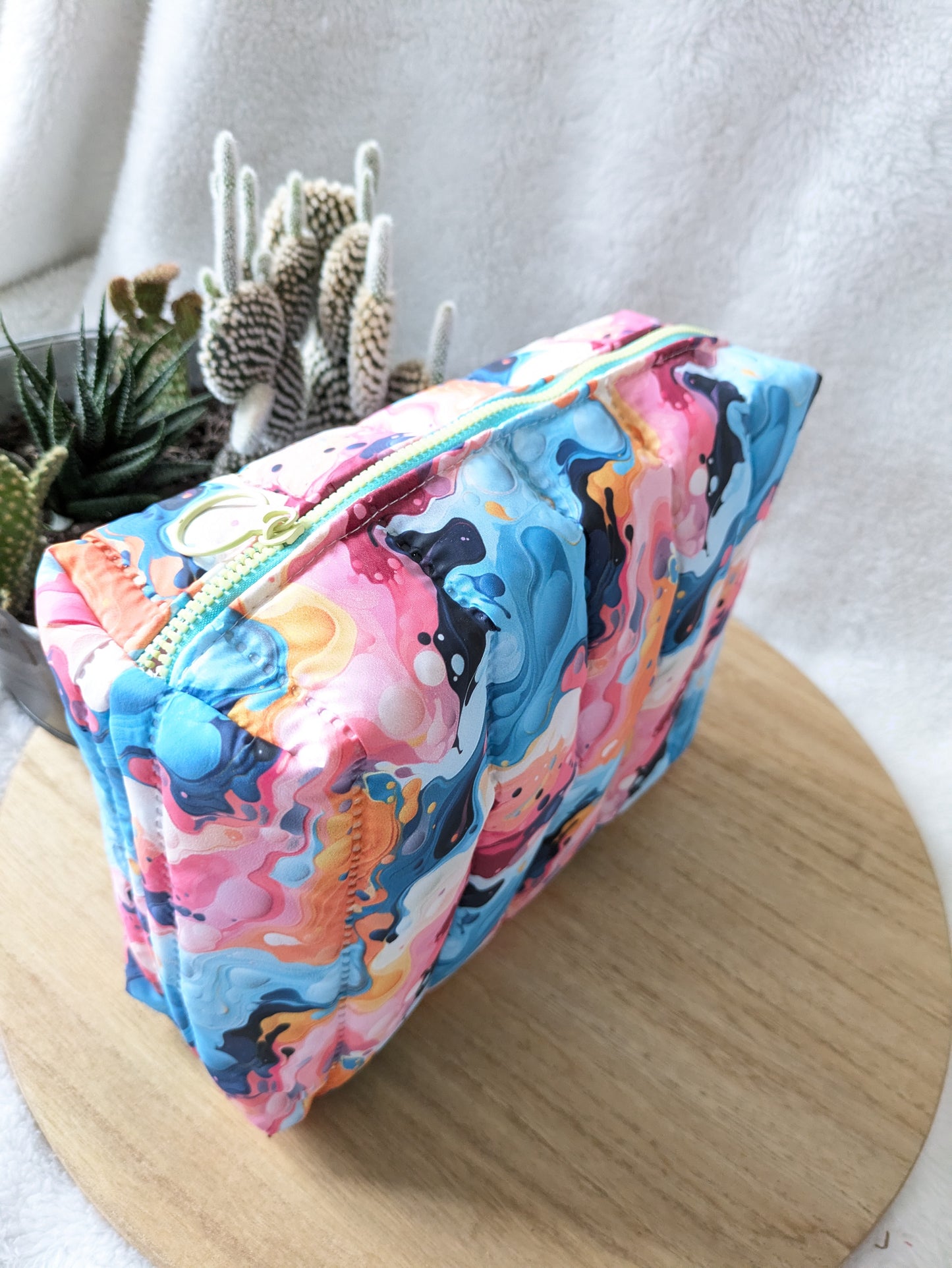 Trousse de toilette matelassée