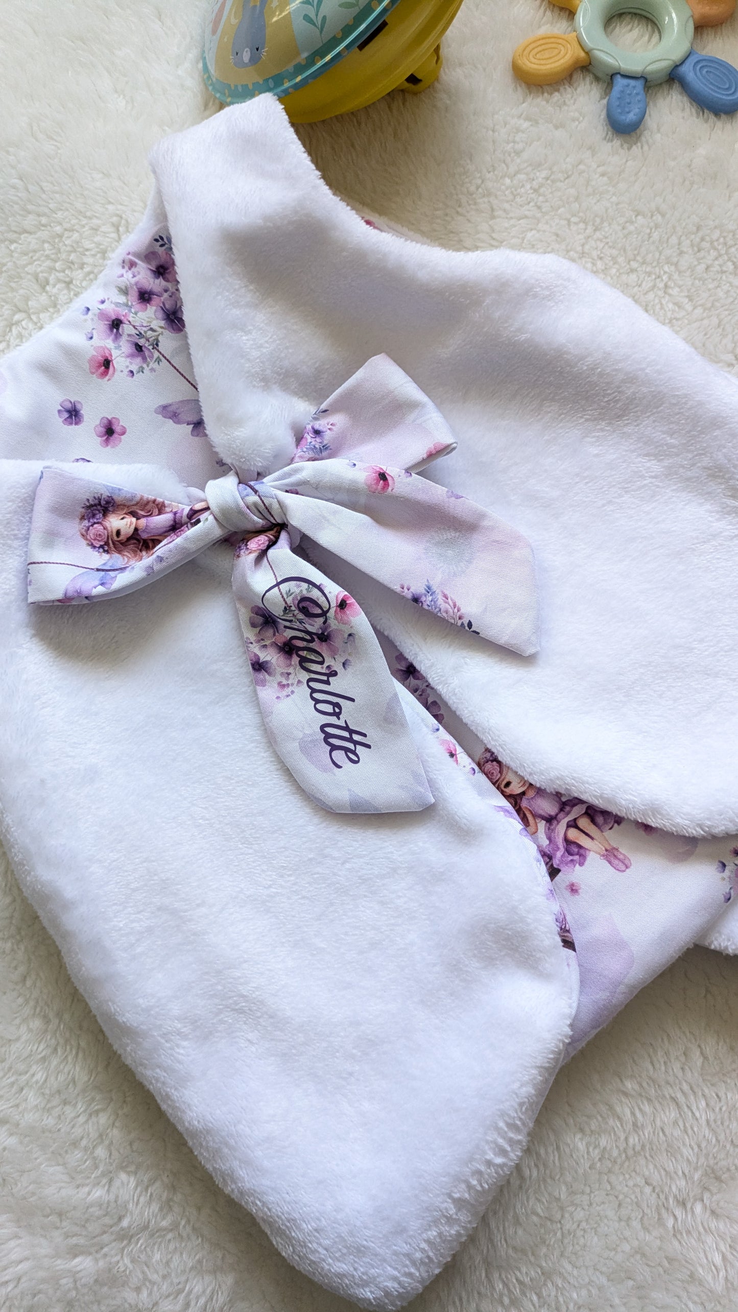 Camille et Charlotte - Gilet de berger réversible 2-3 ans