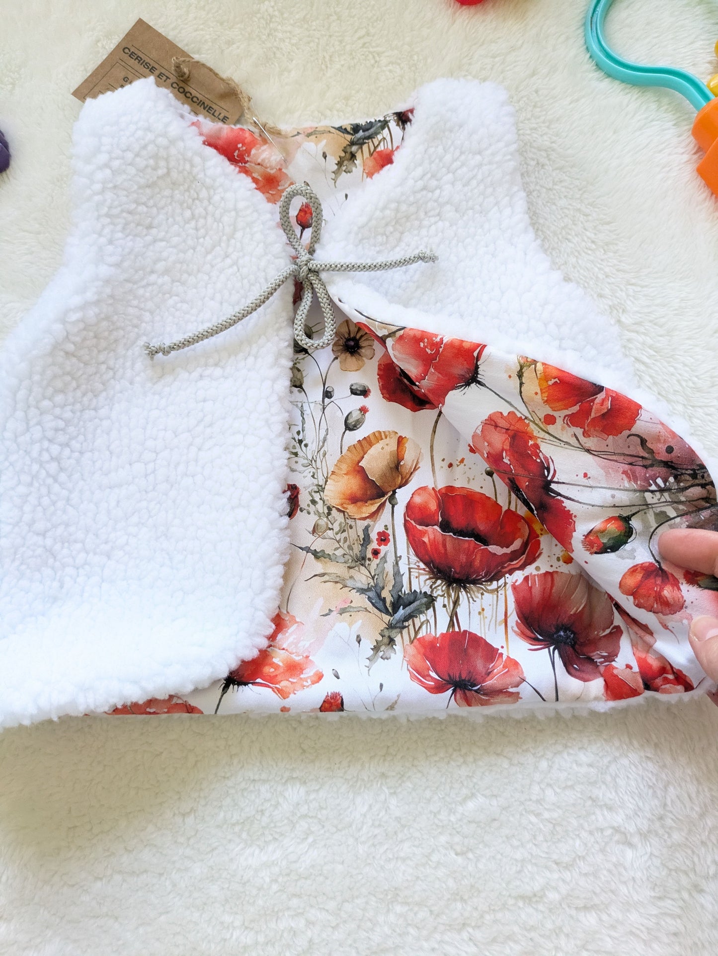 Gilet de berger réversible 1-2 ans