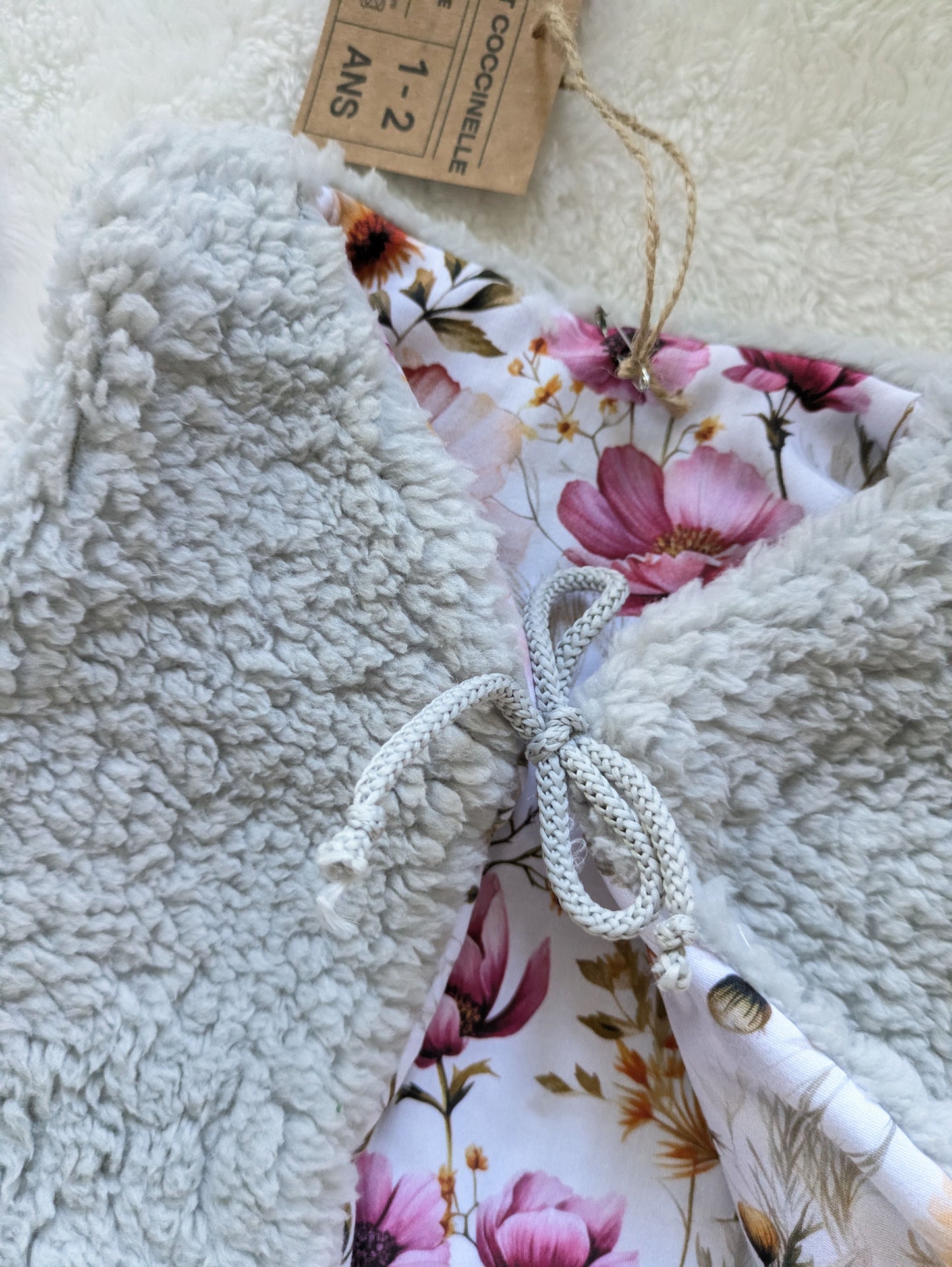 Gilet de berger réversible 1-2 ans