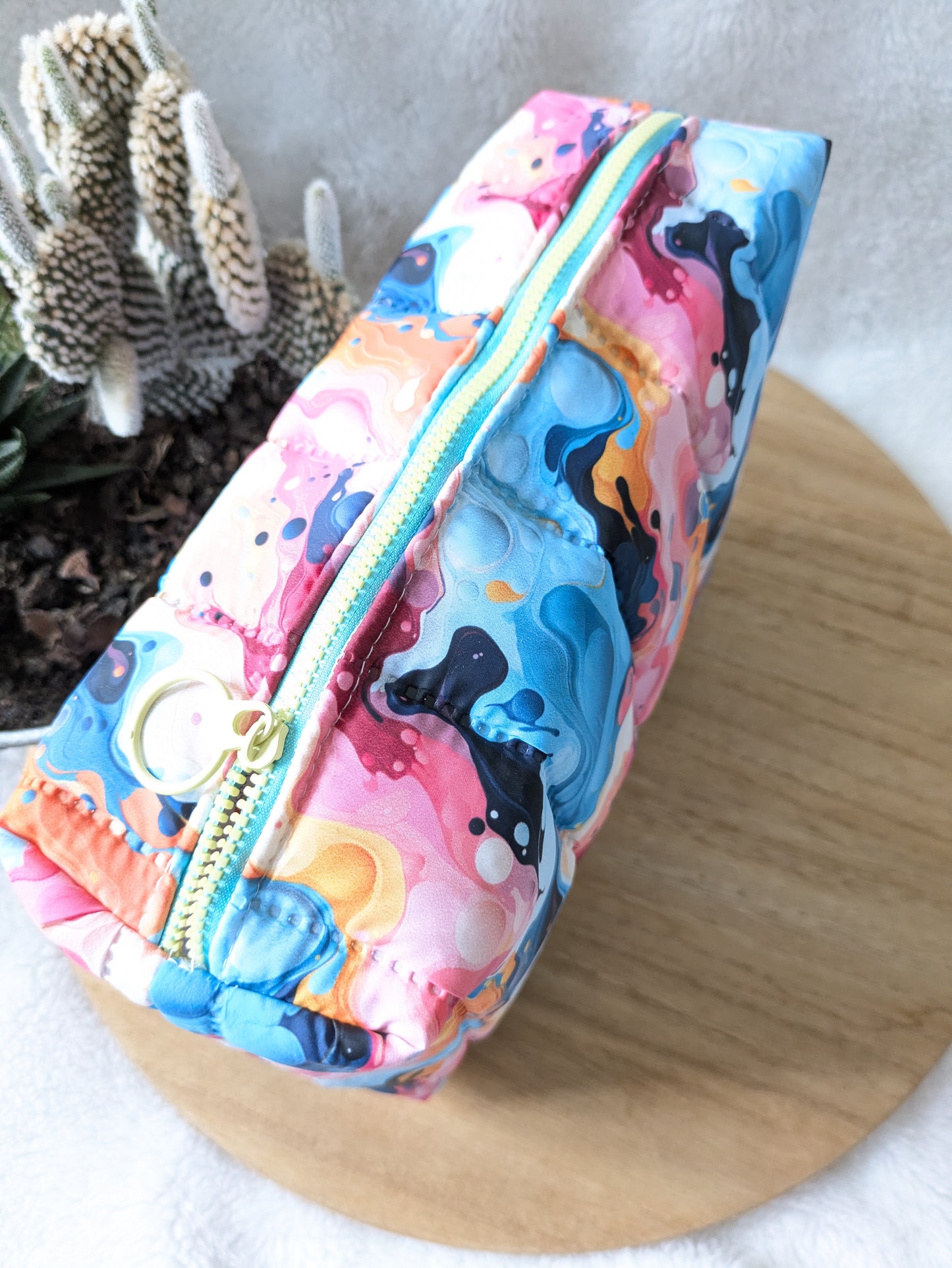 Trousse de toilette matelassée