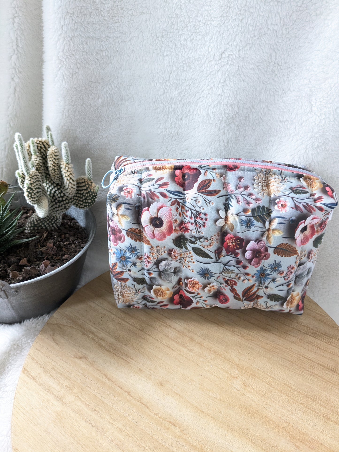 Trousse de toilette matelassée
