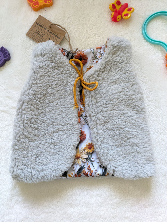 Gilet de berger réversible 1-2 ans