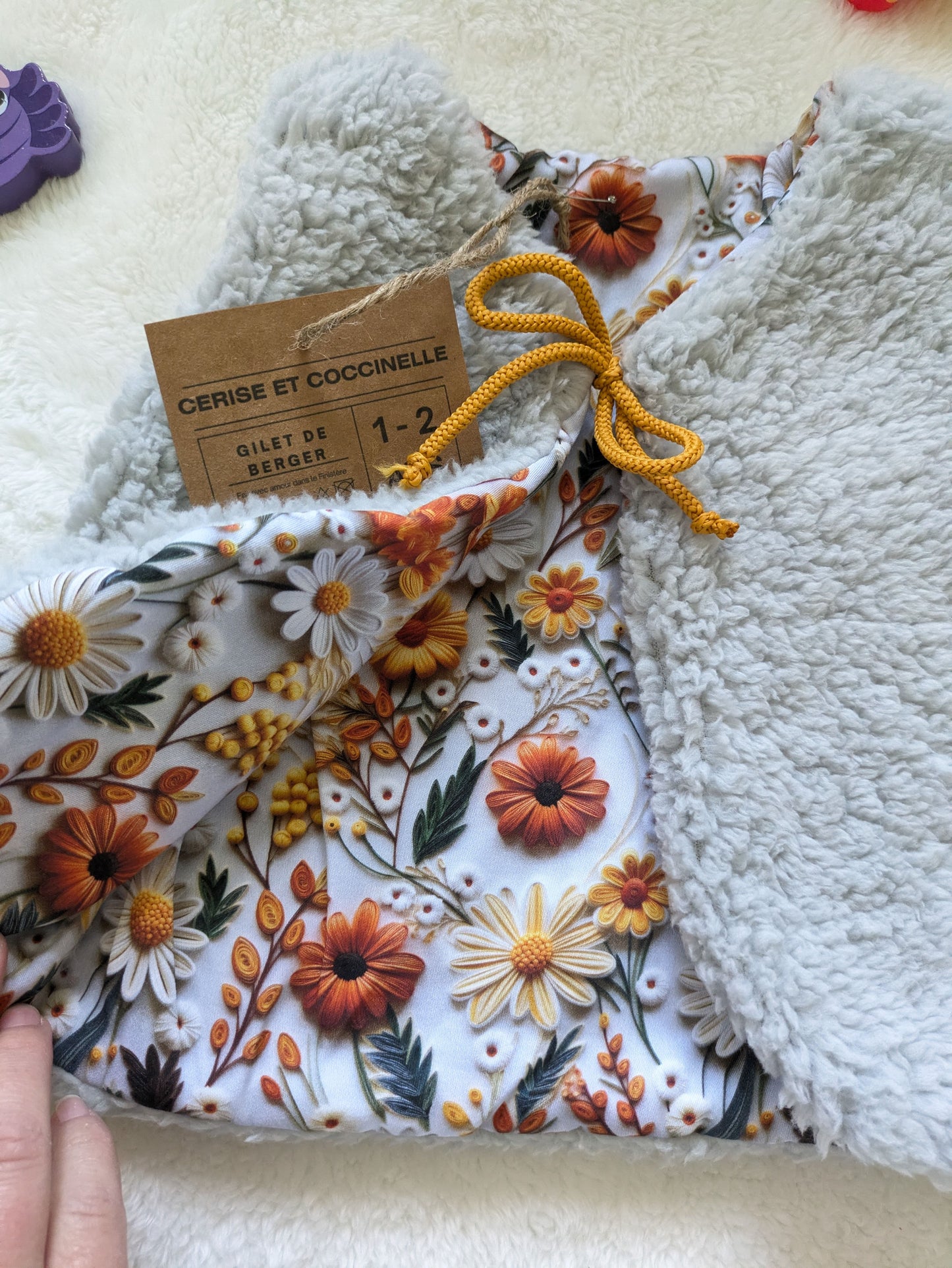 Gilet de berger réversible 1-2 ans