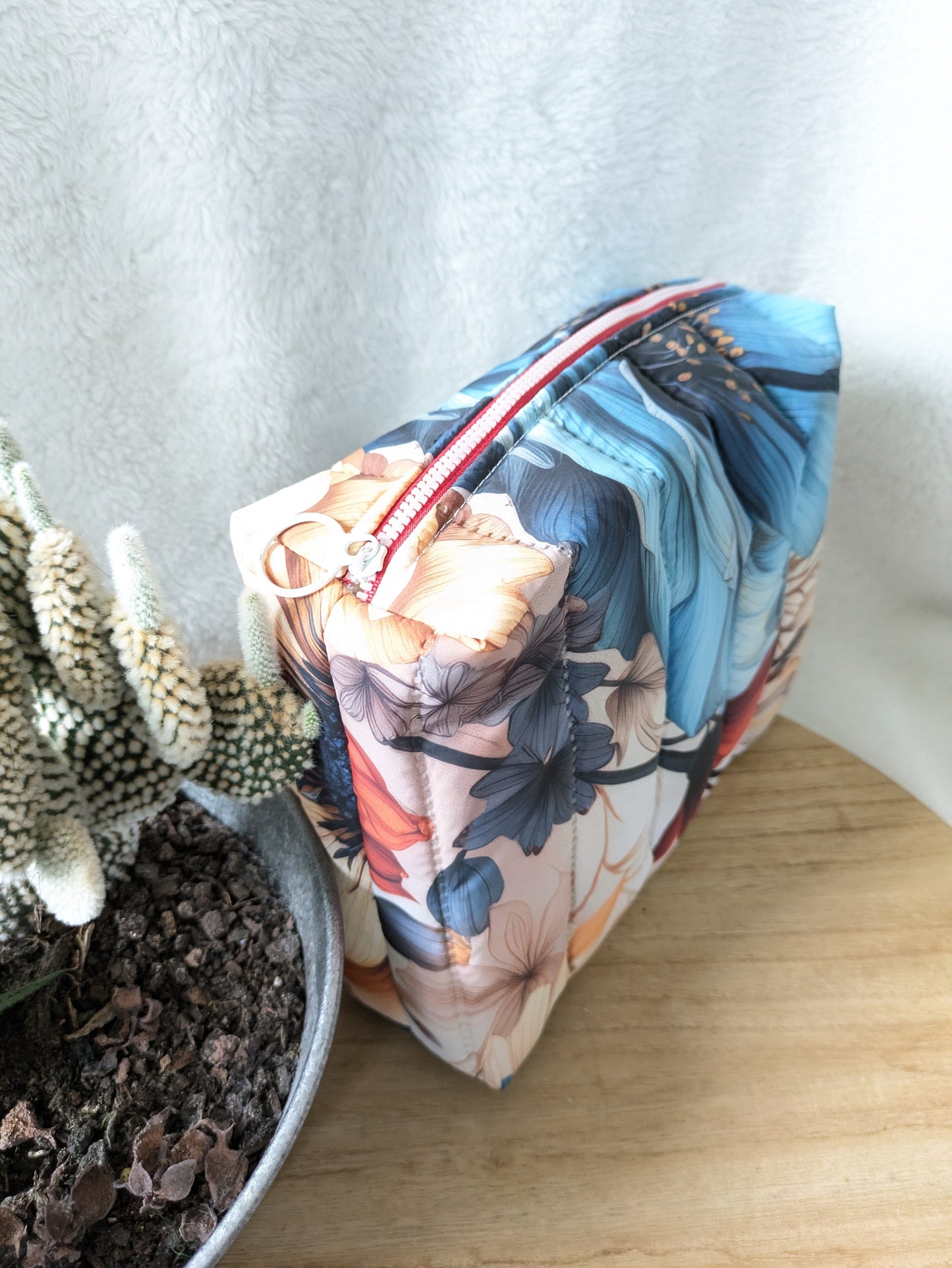 Trousse de toilette matelassée