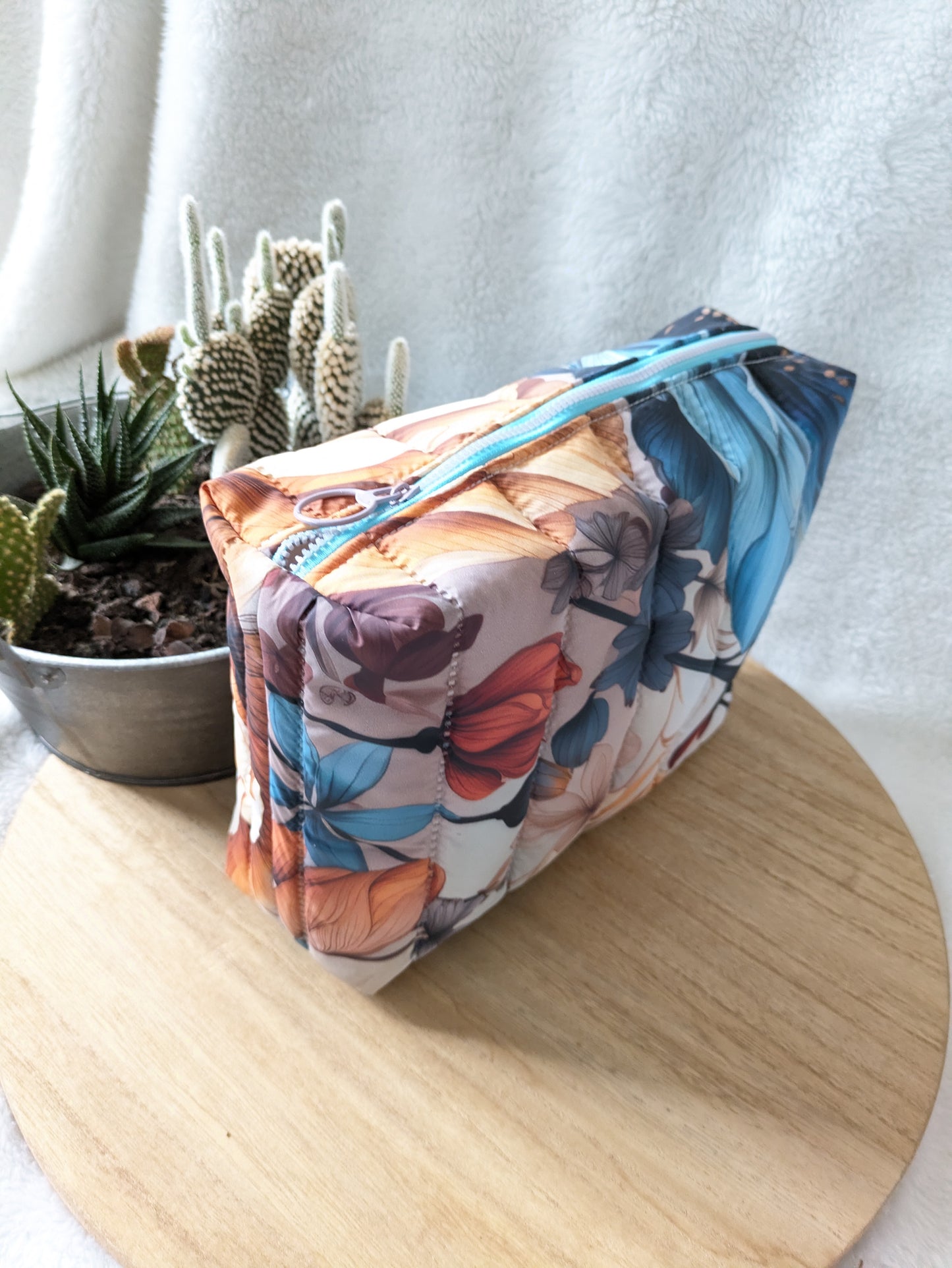 Trousse de toilette matelassée