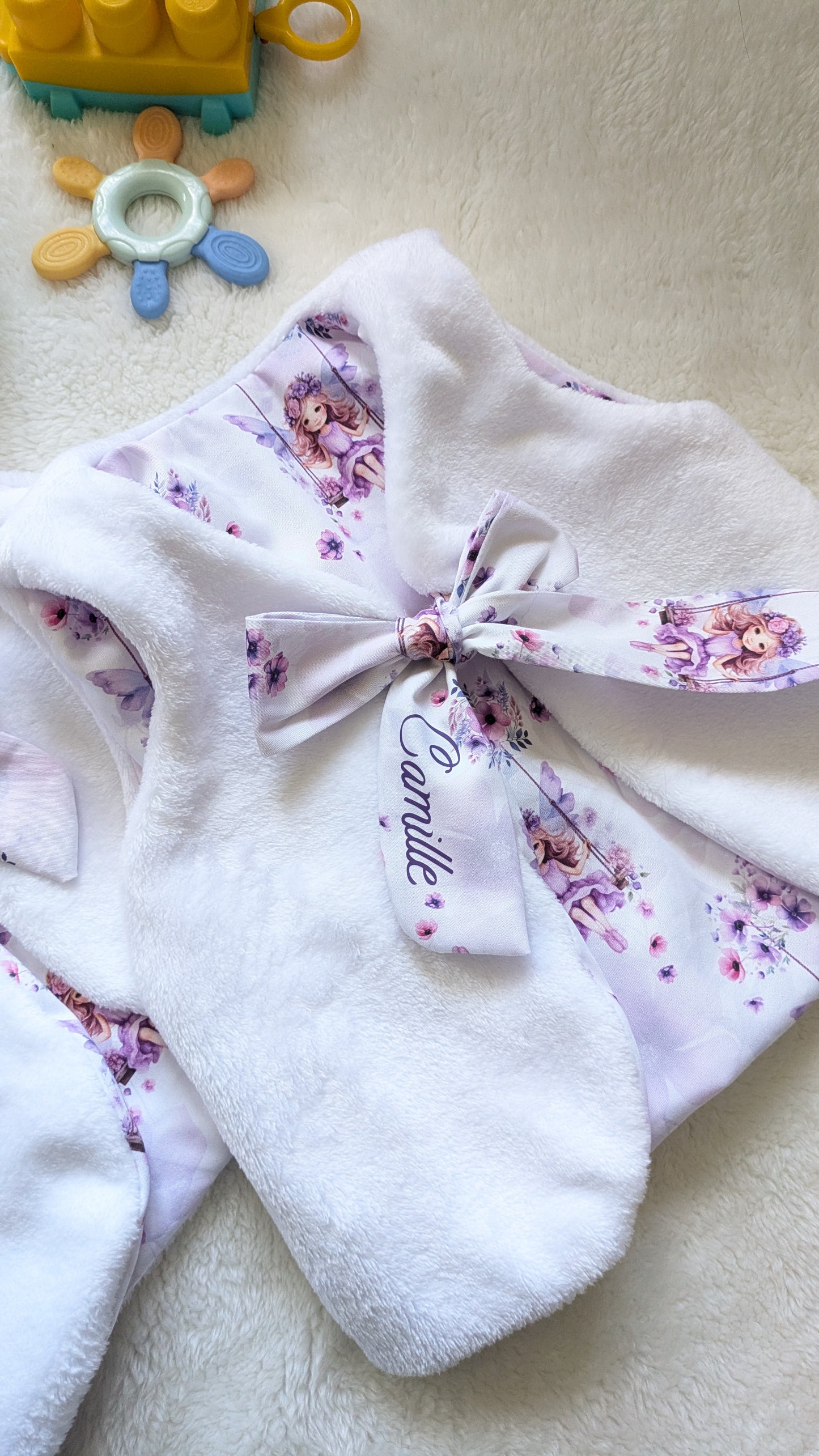 Camille et Charlotte - Gilet de berger réversible 2-3 ans