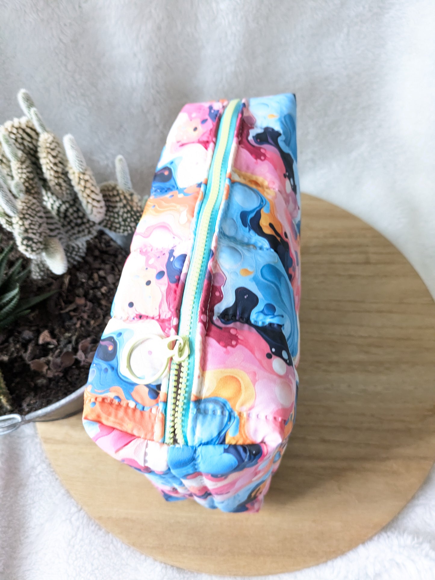 Trousse de toilette matelassée