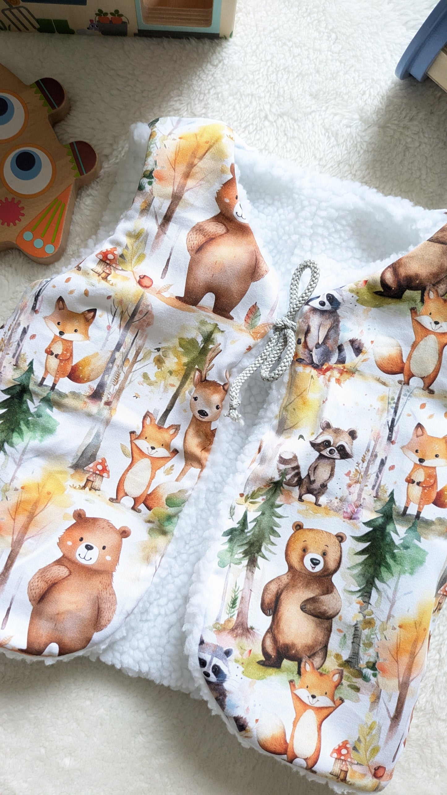 Gilet de berger réversible 2-3 ans