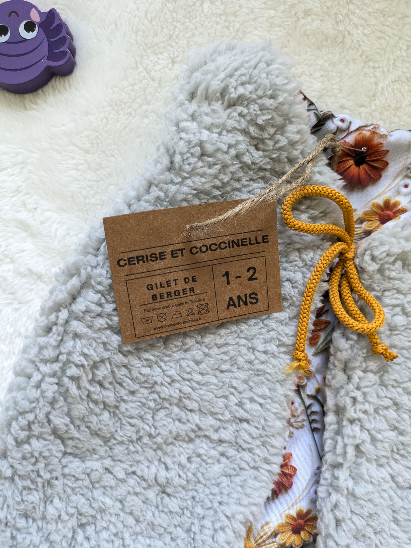 Gilet de berger réversible 1-2 ans