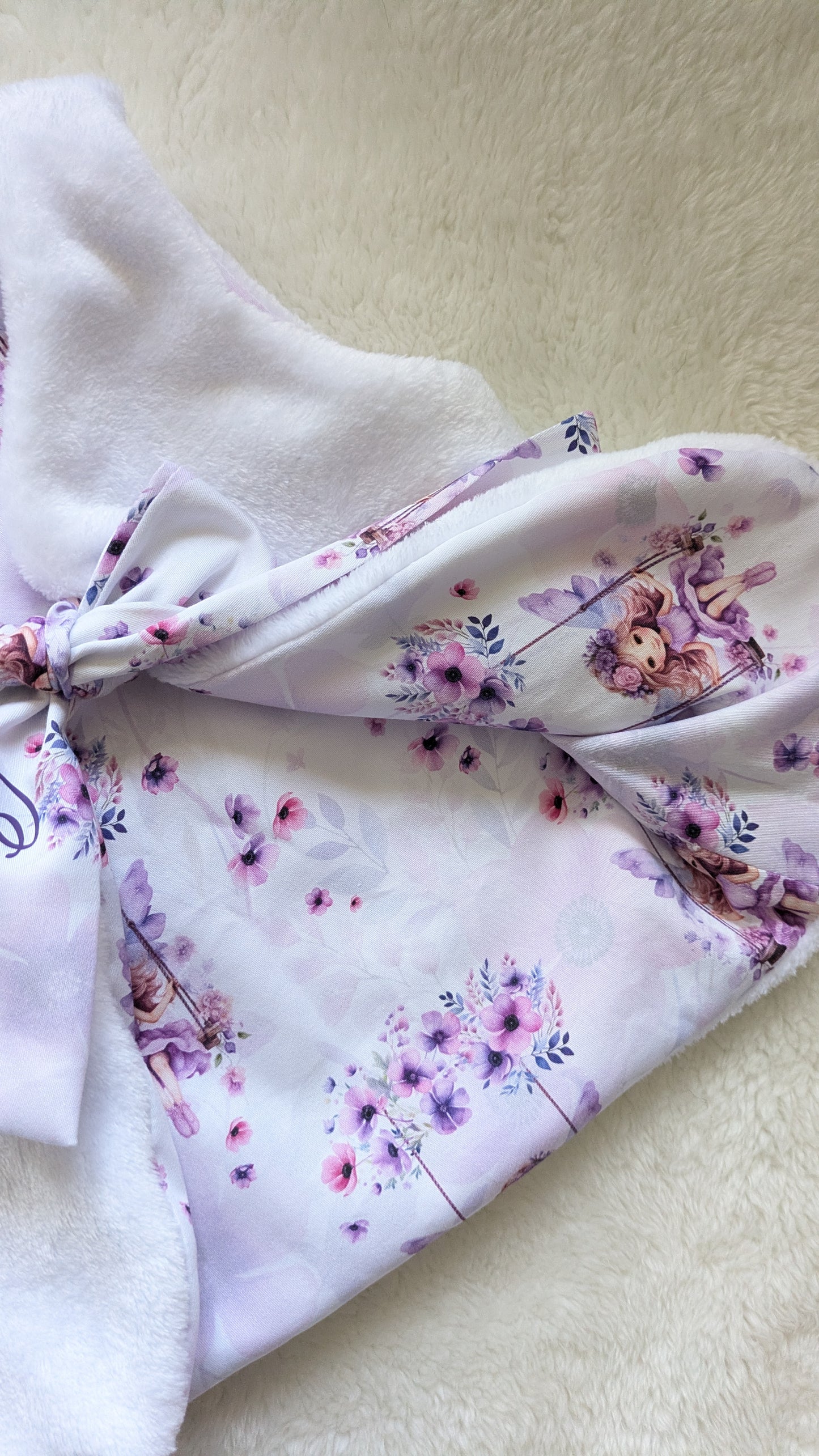 Camille et Charlotte - Gilet de berger réversible 2-3 ans